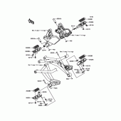 Схема вузла: Підніжки для Kawasaki KLZ1000 Versys 1000 LT