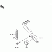 Схема вузла: Лапка гальма для Kawasaki ZX600 Ninja ZX-6R