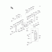 Схема вузла: Підвіска/амортизатор для Kawasaki EX250 Ninja 250