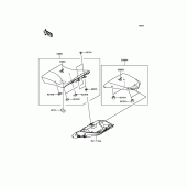 Схема вузла: Сидіння для Kawasaki ZX1000 Z1000SX ABS