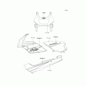 Схема вузла: Decals(silver)(d11) для Kawasaki EX500 GPZ500S