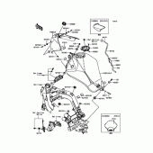 Схема вузла: Паливний бак для Kawasaki EX400 Ninja 400R ABS