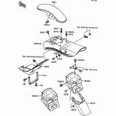 Схема узла: Крыло для Kawasaki EN500 Vulcan 500