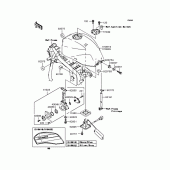 Схема узла: Топливный бак для Kawasaki ZR1200 ZRX1200S
