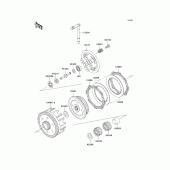 Схема вузла: Зчеплення для Kawasaki KX85 KX85