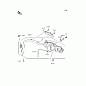 Схема вузла: Вихлопна система для Kawasaki KL110 KSR