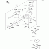Схема вузла: Clutch master cylinder для Kawasaki VN1500 VN1500 Classic