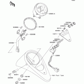 Схема вузла: Meter(s) для Kawasaki VN800 Vulcan 800 Drifter