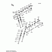 Схема узла: Клапан для Kawasaki ZX600 Ninja 600R