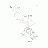 Схема вузла: Крило для Kawasaki EN500 Vulcan 500 LTD