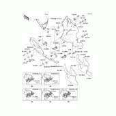 Схема узла: Cowling lowers(1/2)(zx750-p3/p4) для Kawasaki ZX750 Ninja ZX-7R