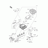 Схема узла: Воздушный фильтр для Kawasaki ZX636 Ninja ZX-6R