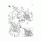 Схема узла: Картер двигателя для Kawasaki KLX110 KLX110