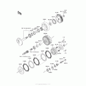 Схема узла: Сцепление для Kawasaki AX125 Fury 125R