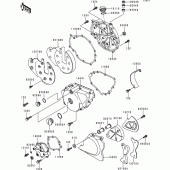 Схема вузла: Engine cover(s) для Kawasaki EN500 Vulcan 500 LTD