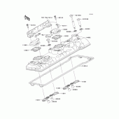 Схема узла: Клапанная крышка для Kawasaki ZG1400 Concours 14 ABS