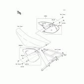 Схема вузла: Side covers для Kawasaki KX125
