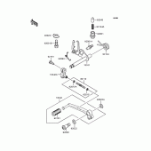 Схема вузла: Перемикач передач для Kawasaki ZR400 Zephyr X