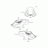 Схема вузла: Decals(White) для Kawasaki KLE650 Versys 650