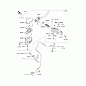 Схема узла: Передний тормозной цилиндр для Kawasaki ZG1400 Concours 14 ABS