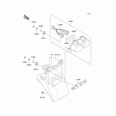 Схема узла: Задний фонарь (Стоп-сигнал) для Kawasaki ZX600 Ninja ZX-6