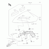 Схема вузла: Аксесуари ( Single Sheet Cover) для Kawasaki EX400 Ninja 400R
