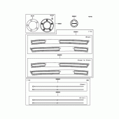 Схема узла: Аксессуары(Decals) для Kawasaki EN650 Vulcan S Café ABS
