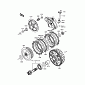 Схема вузла: Зчеплення для Kawasaki EN650 Vulcan S