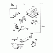 Схема вузла: Cruise switch для Kawasaki ZG1200 Voyager XII