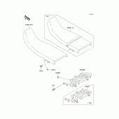 Схема узла: Сиденье для Kawasaki KLE250 Anhelo