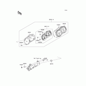 Схема вузла: Meter(s) для Kawasaki ZR750 Z750S