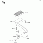 Схема узла: Лапка тормоза для Kawasaki VN1500 VN1500 Classic