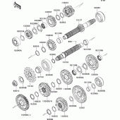 Схема узла: Трансмиссия для Kawasaki ZX1000 Ninja ZX-10R ABS