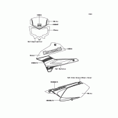 Схема узла: Decals(Ebony) для Kawasaki KLX250 KLX250