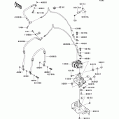 Схема вузла: Brake piping для Kawasaki ZX636 Ninja ZX-6R ABS