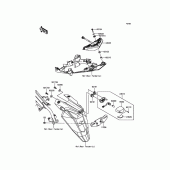 Схема узла: Taillight(s) для Kawasaki EX650 ER-6F