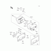 Схема вузла: Taillight(s) для Kawasaki VN1500 VN1500 Classic Tourer