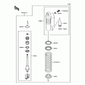 Схема вузла: Амортизатори для Kawasaki KX85 KX85