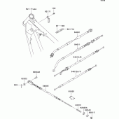 Схема вузла: Троси для Kawasaki BN125 Eliminator