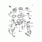 Схема вузла: Панель приладів для Kawasaki ZX400 ZXR400R