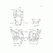 Схема вузла: Болти картера двигуна для Kawasaki VN250 Eliminator 250V