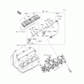 Схема узла: Top feed injecter для Kawasaki ZX600 Ninja ZX-6R