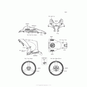 Схема вузла: Decals (Gray) (Rgf) для Kawasaki ZX1000 Ninja ZX-10R