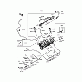Схема узла: Throttle для Kawasaki ZX1000 Ninja ZX-10R ABS