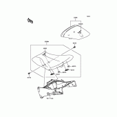 Схема узла: Сиденье для Kawasaki ZX636 Ninja ZX-6R 30th Anniversary Edition