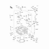 Схема узла: Головка цилиндра для Kawasaki KL650 KLR650