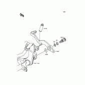 Схема узла: Лапка тормоза для Kawasaki KLX140 KLX140