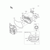 Схема узла: Капот правая часть для Kawasaki VN1700 Vulcan 1700 Voyager