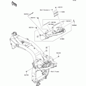 Схема узла: Battery case для Kawasaki ZR750 Z750R ABS