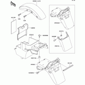 Схема узла: Крыло для Kawasaki ZR1100 ZRX1100